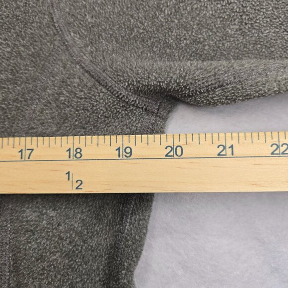 L.L. Bean Mens Small Gray 1/4 Zip Fleece Pullover Chest Pocket S Regular - Picture 4 of 8